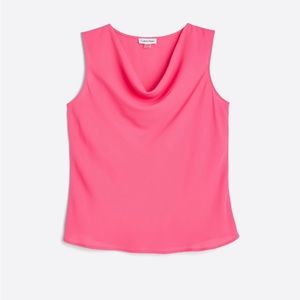 Calvin Klein pink scoop neck blouse size M never worn new condition.